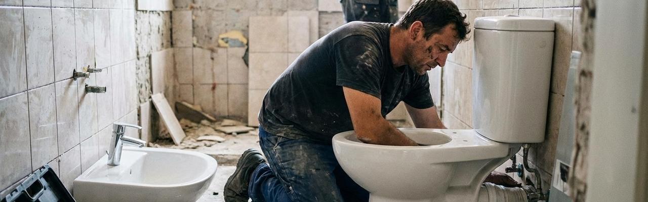 Instalación de sanitarios y grifería en Sestao